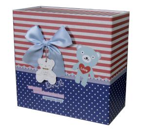 China Cute Bear Folded plain gift boxes Matt Coated Magnet Closure wholesale