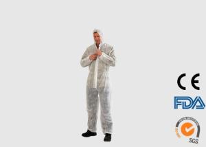 China Comfortable Disposable PPE Coveralls , Hooded Disposable Painting Jumpsuit wholesale