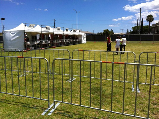 Galvanized Crowd Control Fence