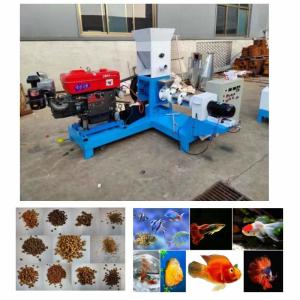 China Small Capacity Diesel Pet Floating Fish Feed Extruder Machine wholesale