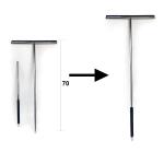 Black Stainless Steel Floor Wiper Squeegee glass window wiper silicone rubber