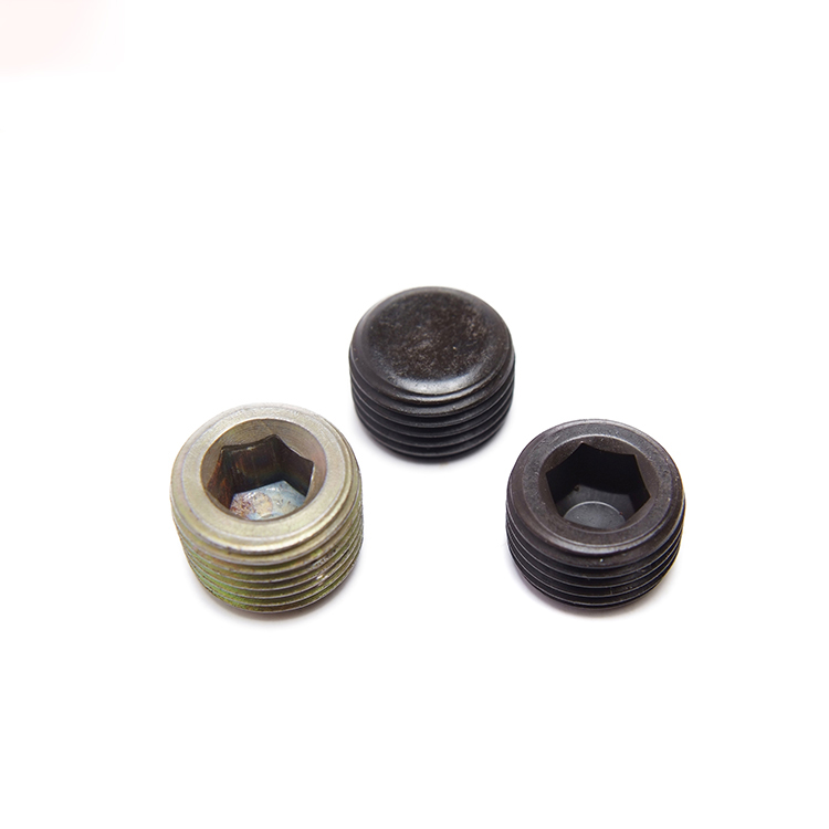 Metric Black Oxide Hexagon Socket Pipe Plugs Carbon Steel