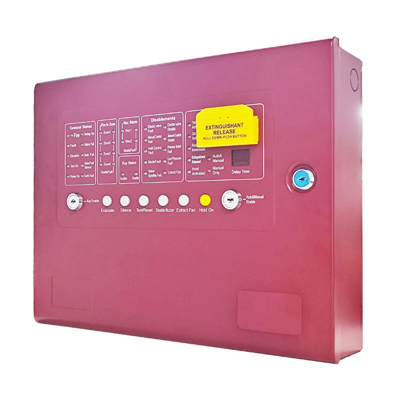 Red Advanced Gas Extinguishing System 4 Zone For Fire Suppression Fire Fighting