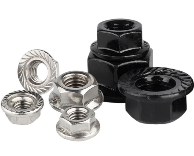ZINC PLATED Finish DIN6923 M5 M6 M8 M10 M12 Carbon Steel Hex Flange Nuts for Mining
