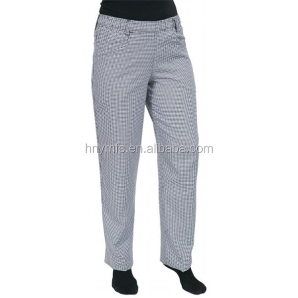 Men Women Restaurant Use Unisex Chef Pants Polyester / Cotton Material