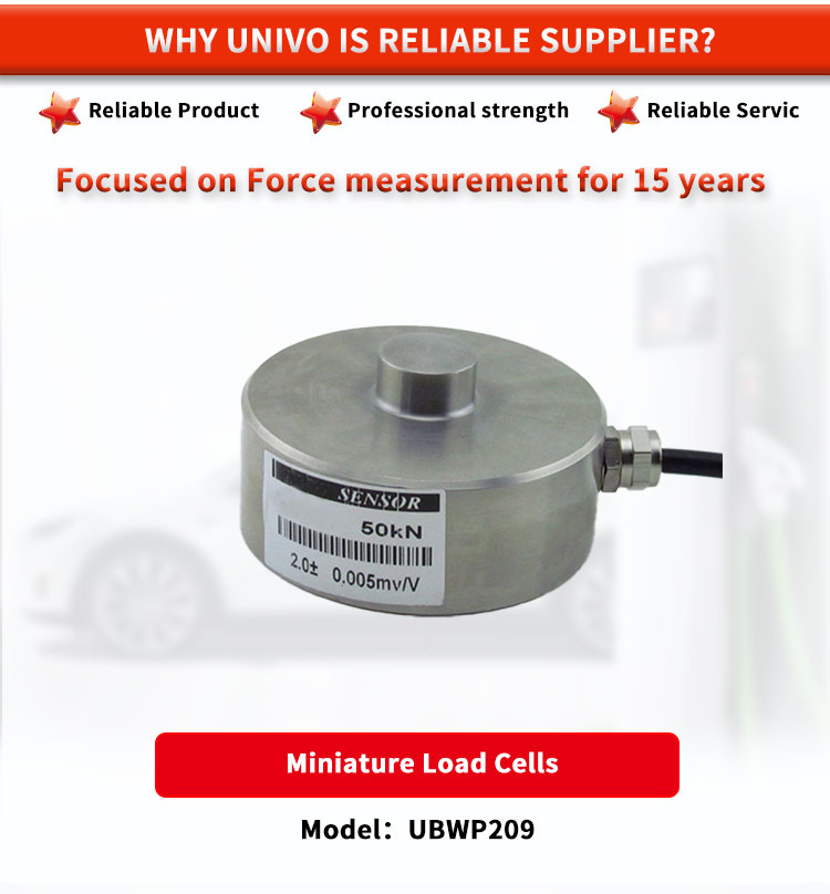 High Precision UNIVO UBWP209Y Industrial Automation Force Measuring Micro Weighing Sensor