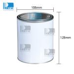 Round Paint Tin Cans 1 Liter -5 Liter Empty Paint Tins White Coating