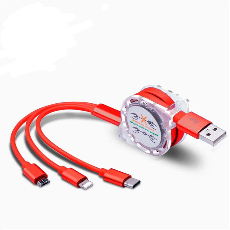 Promotional Multi-functional USB Stretch Cable Logo Customized