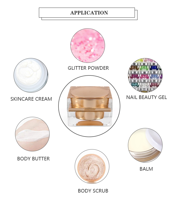 Luxury Purple Cosmetic Makeup Containers 50g Acrylic Plastic Cream Jar