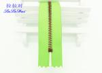 Brass Y Teeth Vintage Metal Zippers , Close End 4 Inch Jeans Metal Zipper