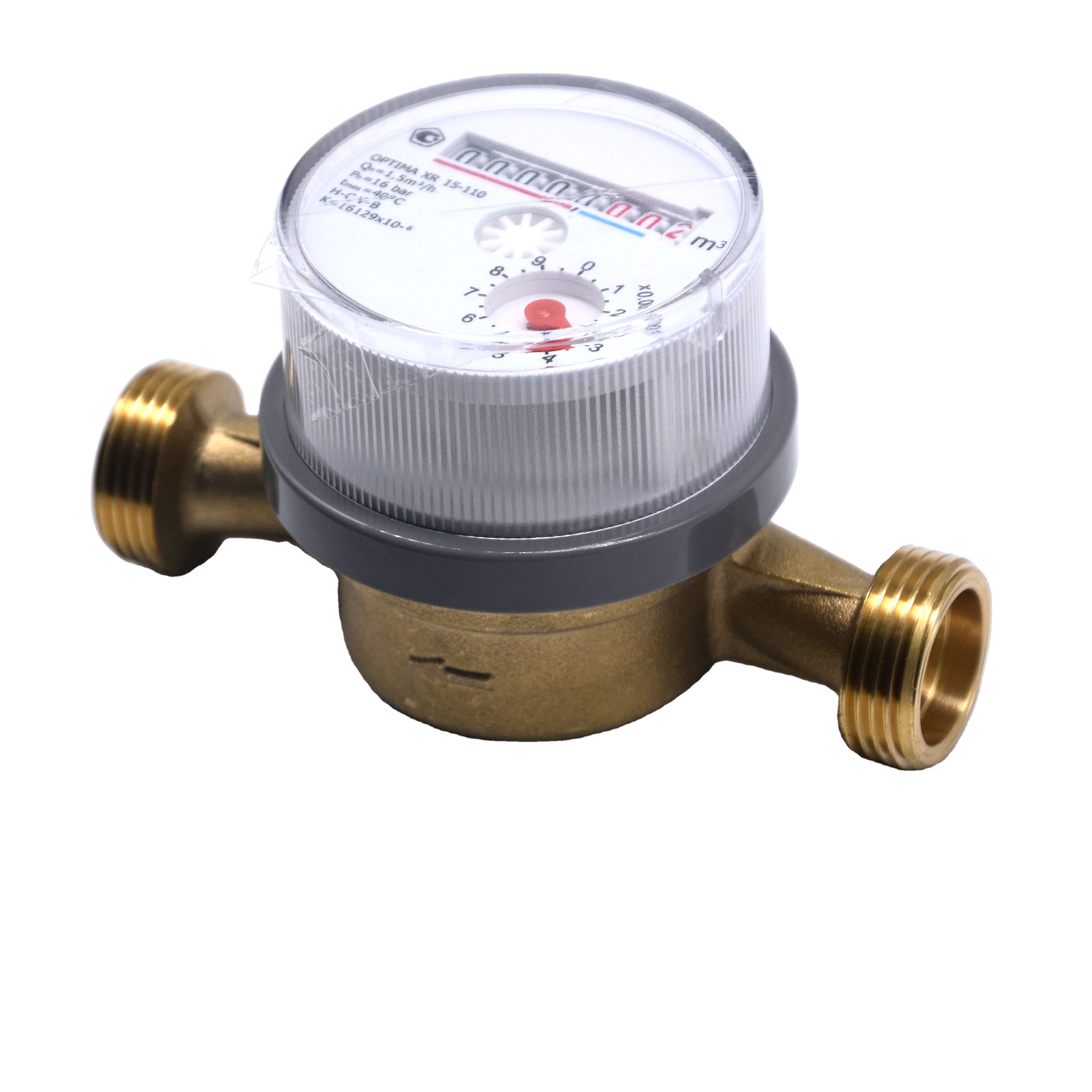 DN15 High precision brass single flow water meter