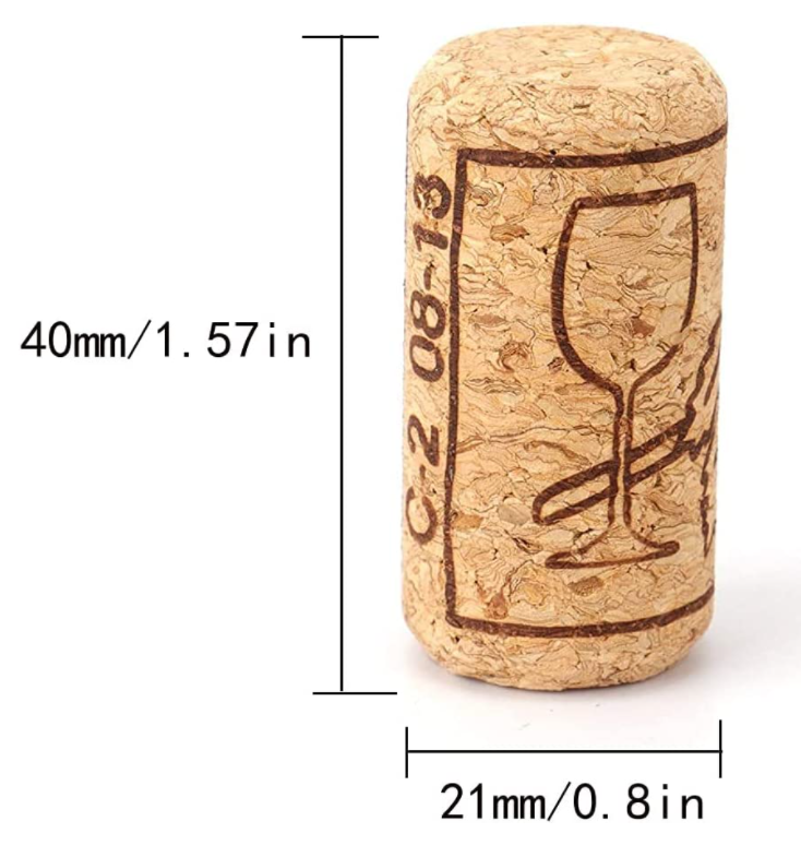 Conical Corks Custom Size Accepted for Customized Wine and Beer Bottles of Any Color