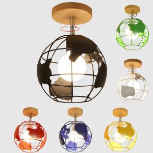 China E27 Led Ceiling Light Industrial Nordic Modern Ceiling Lamp for Living Room Bedroom Decor Wood Cube Earth Lamp(WH-WA-58) wholesale