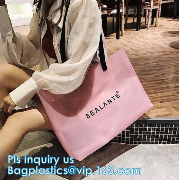 Personalized Monogrammed Beach Clear PVC Bag, Korean style clear beach bag, vinyl waterproof beach bag, beach tote, tote