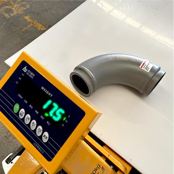 High Manganese Steel Casting Bend Concrete Pump Elbow Single Layer Wear Resistant