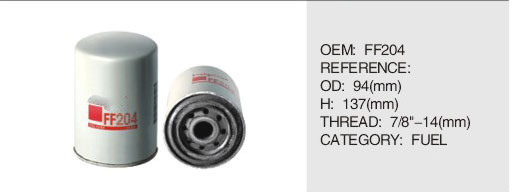 Factory Direct Selling White Fuel Filter For ff204