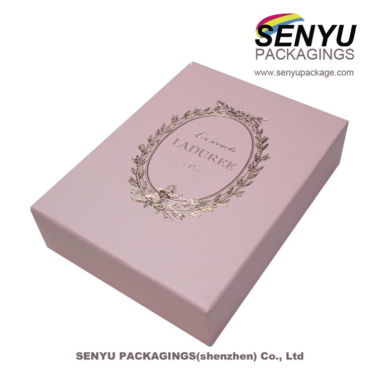 Cardboard Gift Jewelry Box Packaging Gold Compression Protective Decorative