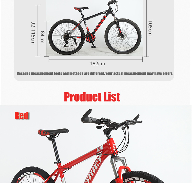 29 Inch Mountain Bike Customizable OEM Mountain Bicycle For Comfortable Riding Experience