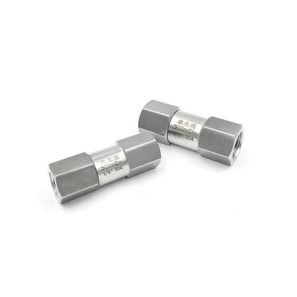 304/316 Stainless Steel Female Thread High Pressure Check Valve for Water Pipe