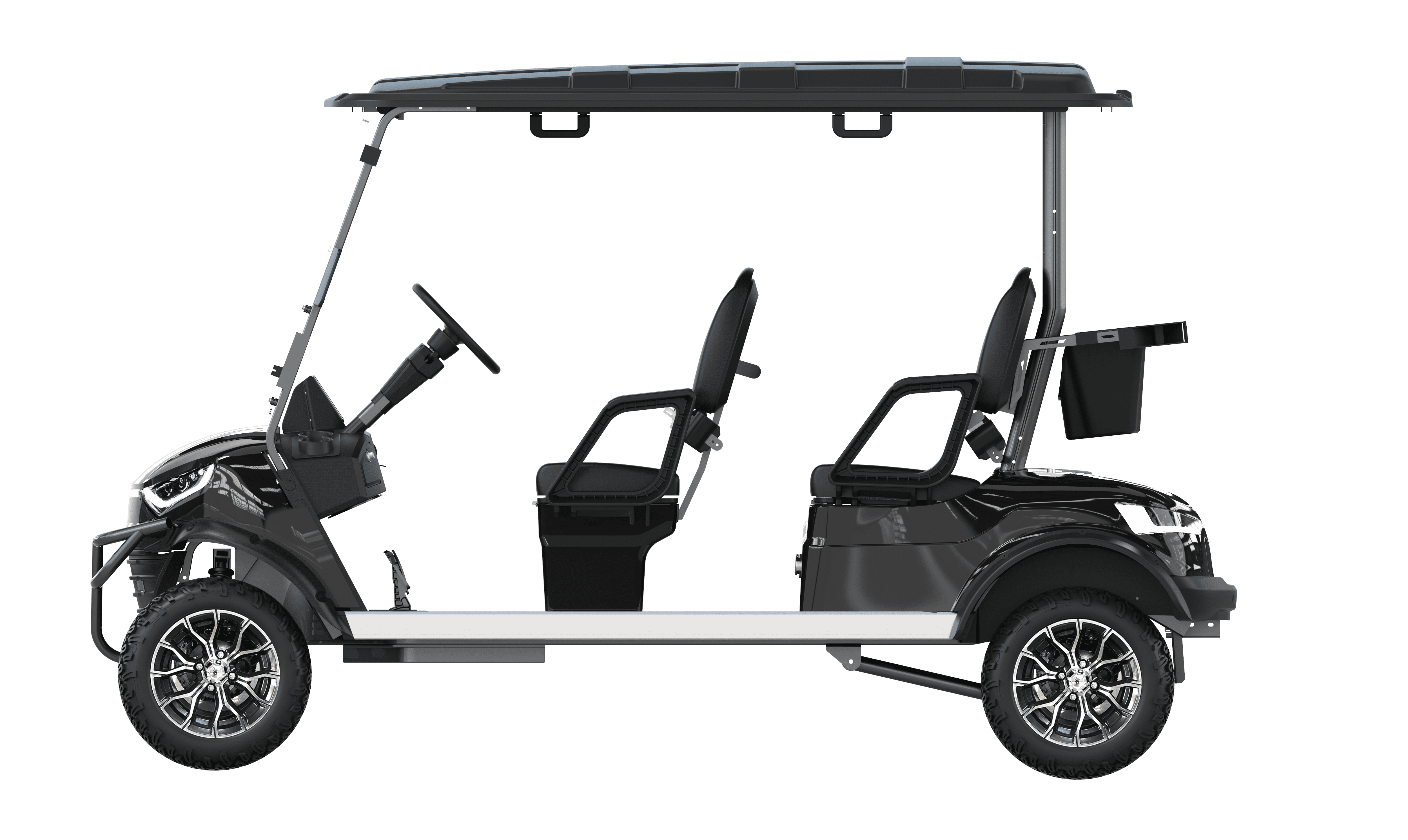 205/50-10 Tire Size 4 Seaters Lifted Electric Golf Cart for Golf Course and Yard