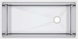 China 50 X 20 Inches Luxury Stainless Steel Sinks With Brushed Surface Treatment wholesale