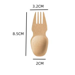 China Compostable Bamboo Biodegradable Spork Cutlery Utensils 3.5 Inch wholesale