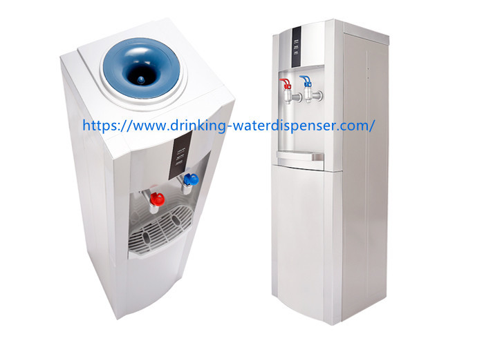Free standing 16L/E bottled hot and cold drinking water dispenser with complete silver painting