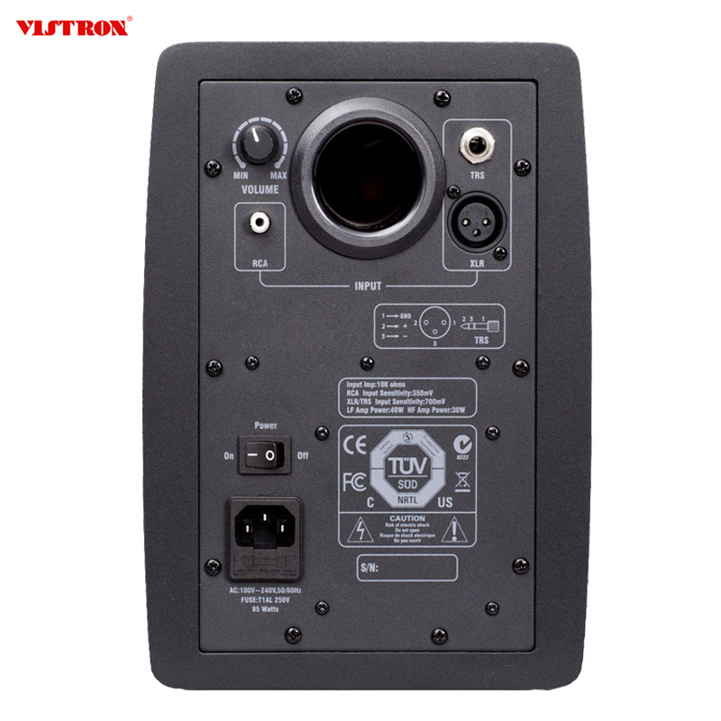 Home Theater Studio Monitor Speaker 200W Bookshelf Stereo Speakers For Music Gaming Turntables