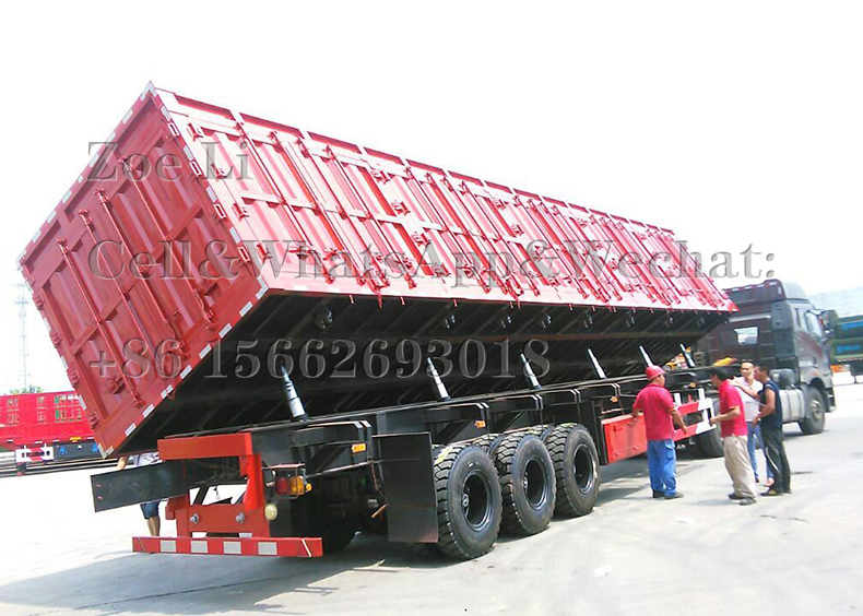 3 Axles 12 weheels container 50 tons heavy duty Van Semi Trailer 1