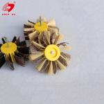 Shaft Mounted Sisal Emery Cloth Polishing Brush Wheel For Wood Primer Sanding