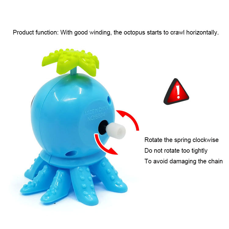 PVC Wind Up Easter Puzzle Toys for Kids Cute Animals Toy Octopus Flipping Walking Jumping Clockwork Bulk Birthday Gift Party Favors