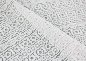 China Embroidered Guipure Water Soluble Lace Cotton Chemical Lace Fabric For Clothing wholesale