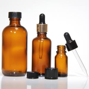 China Custom Amber Eye Glass Dropper Bottles For Serum Cosmetic wholesale