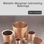 CuSn8 Metallic Perforated Flanged Bronze Bushings FB092