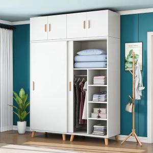 China Customized Modern Wardrobe Cabinet Wooden Almirah Sliding Door wholesale