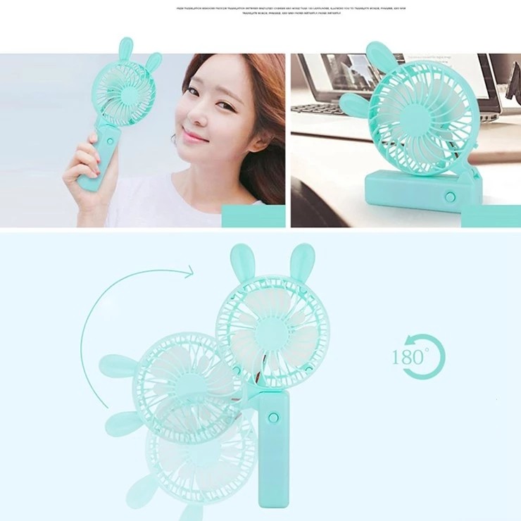 USB Power Colorful Office Foldable Handheld Mini Fan