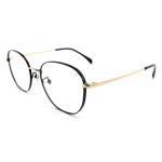 FM2593 Customized Optical Metal Frame Lightweight Durable Unisex Round Eyewear
