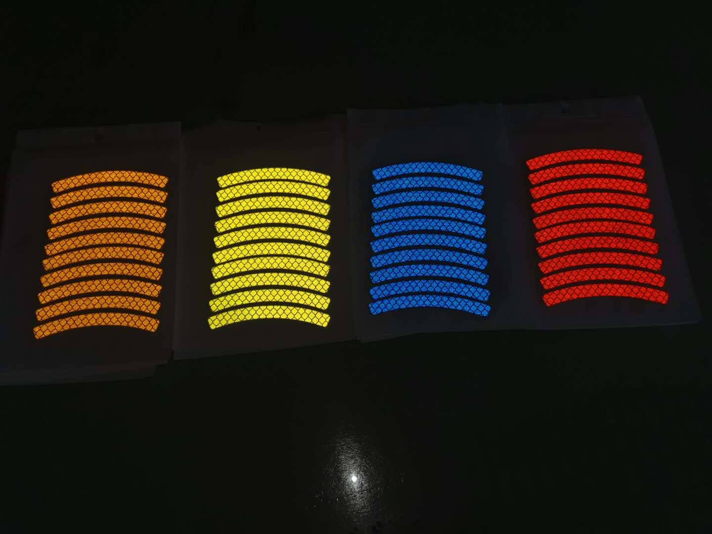 Colorful Reflective Tape Stickers Diamond Grade Cutting Sheet Personalized Logo