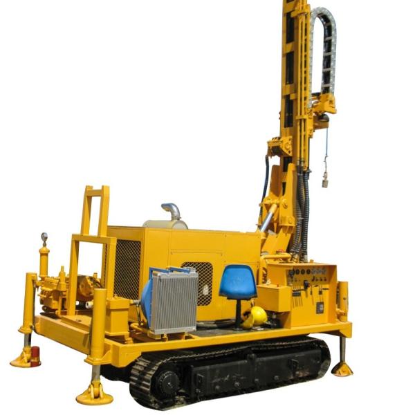 Hydraulic Blast Hole 240m Depth Water Well Drilling Rig Crawler Type Drilling