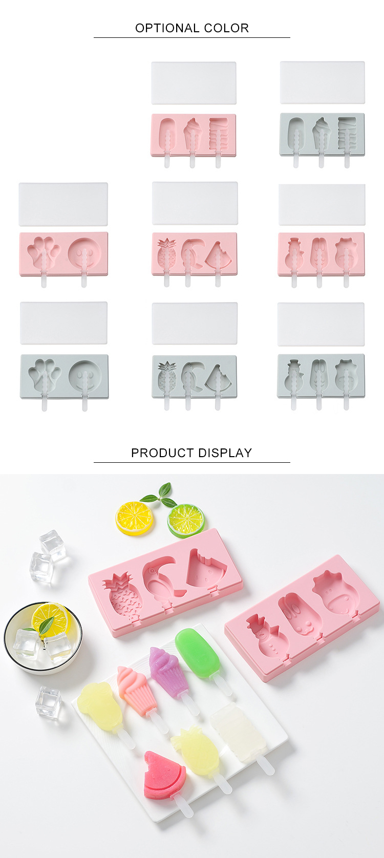 OEM ODM Supported Pink Blue 3D Silicone Soap Molds