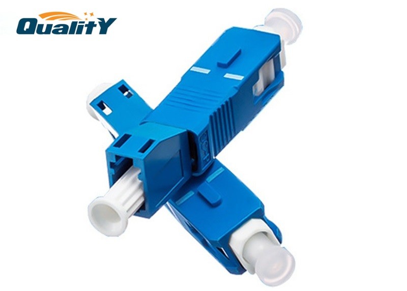 Blue Color Optical Fiber Conversion Adapter High Corrosion Resistance