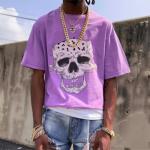 Men'S Cut Raw Hem Cropped Oversized Shirt Women Drop Shoulder Boxy Cropped Men