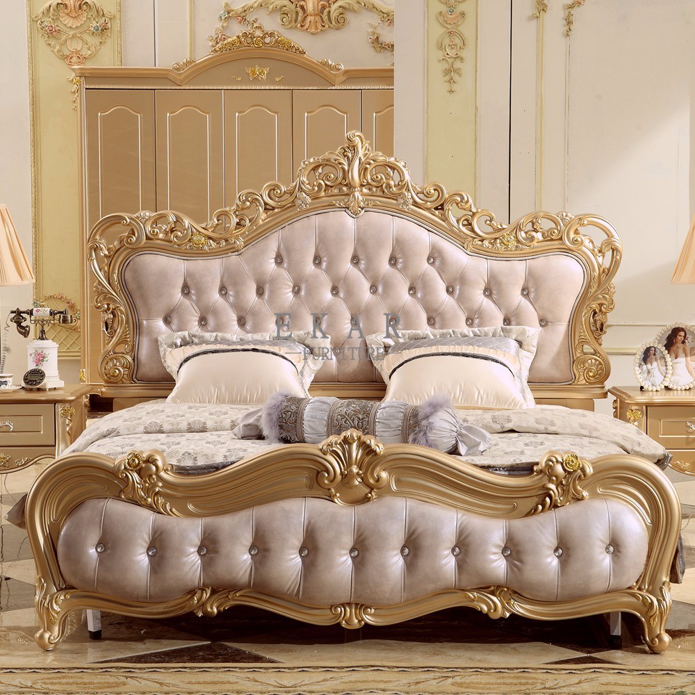 Luxury Bedroom Set Classic Furniture King Size Bed LF-020