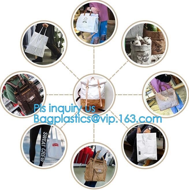 China supplier Tyvek Washable Paper Bags/Washable Paper fashion Bags/Tyvek Dupont Washable Paper Tote Bags, bagease pack