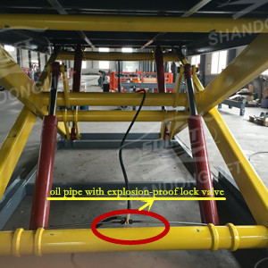 6T 3M Double Deck Car Parking System , Underground Hydraulic Scissor Car Lift For 2 Cars TUV