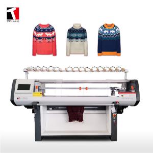 China 60 Inch 5G Cotton Knitting Machine Professional Straight Double System wholesale