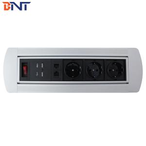 China Brushed Aluminum Alloy table hidden socekt For Conference Room wholesale
