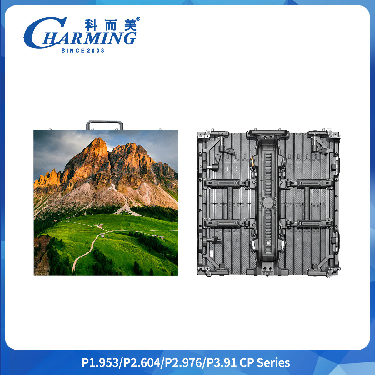 7680Hz 120° 10%~65%RH P2.6/2.98/3.91 CP Series Indoor LED Video Wall With Power Aviation Socket