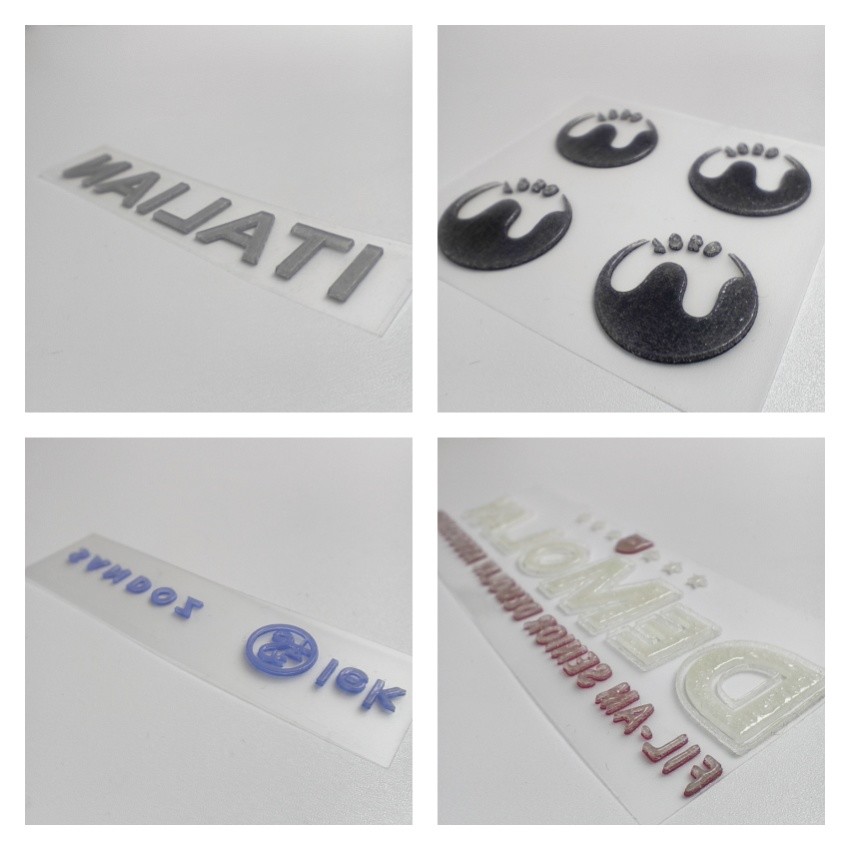 Personalized Waterproof 3D Silicone Heat Transfer Logo Flash Fashion Heat Transfer Prints