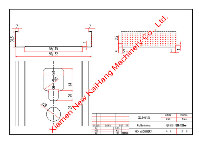 Durable Drywall Metal Stud And Track Roll Forming Machine For Vacationland Metal Stud And Track Roll Forming Machine